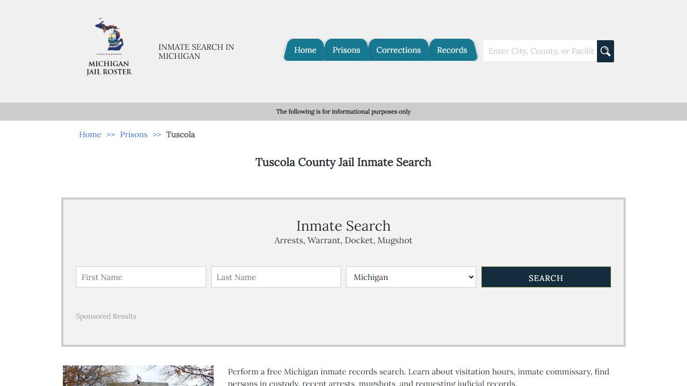 Tuscola County Jail Inmate Search | Michigan Jail Roster